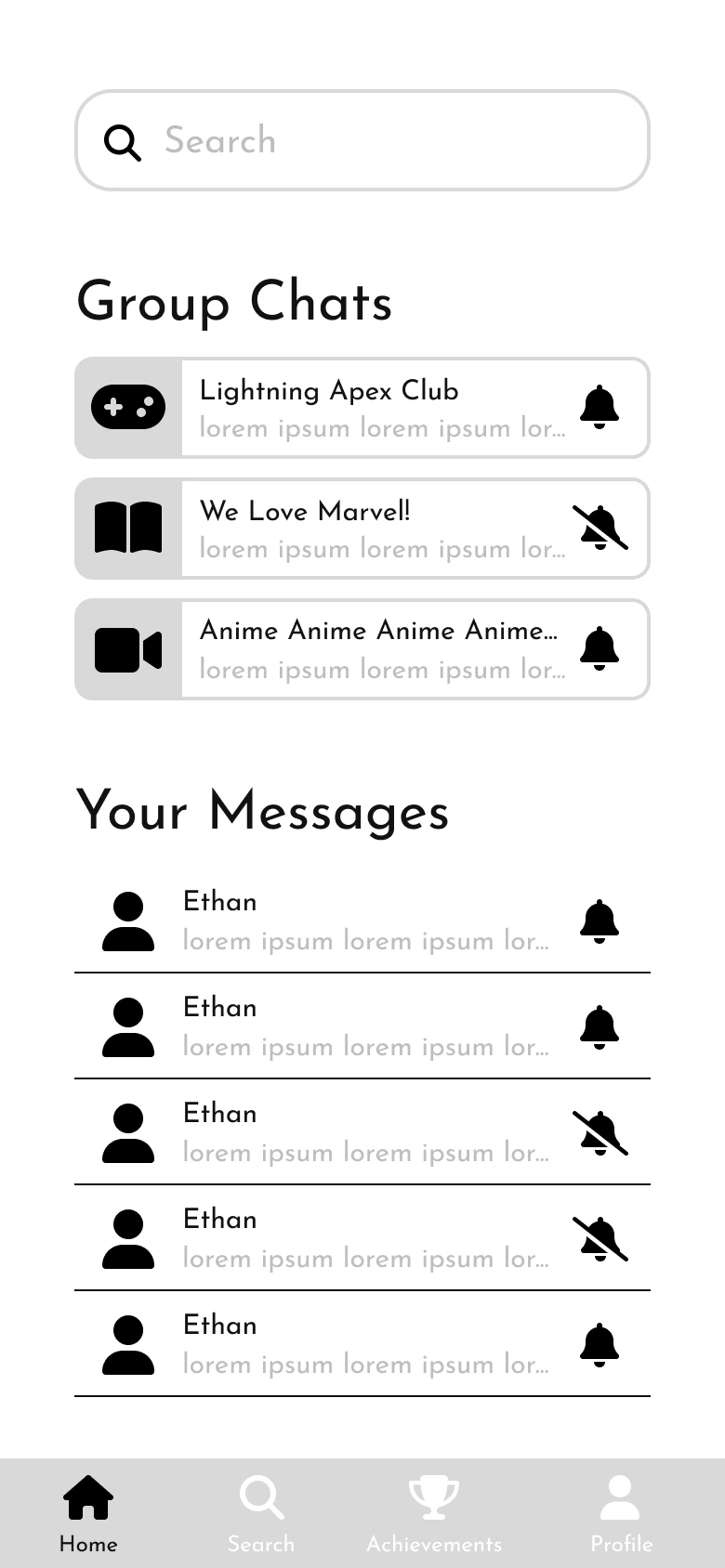 Original low-fidelity concept 2 with progress tracking and reward prompts
